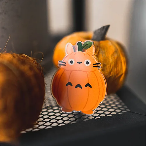 Magnet Acrylique - Totoro Pumpkin