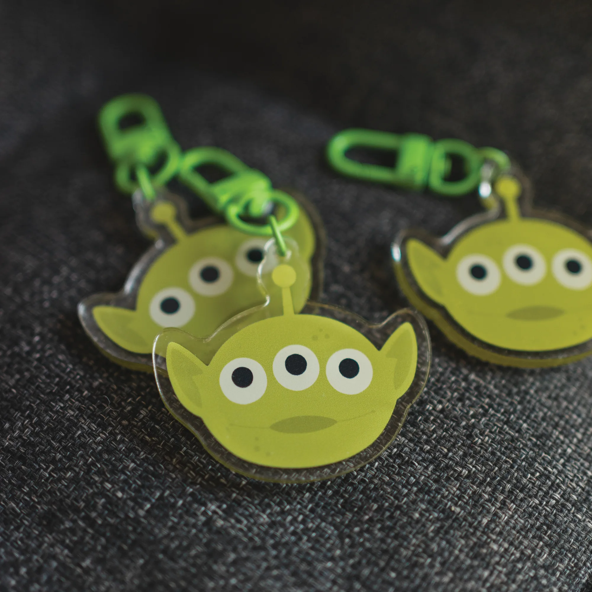 Porte cles Acrylique - Green Alien – Image 3